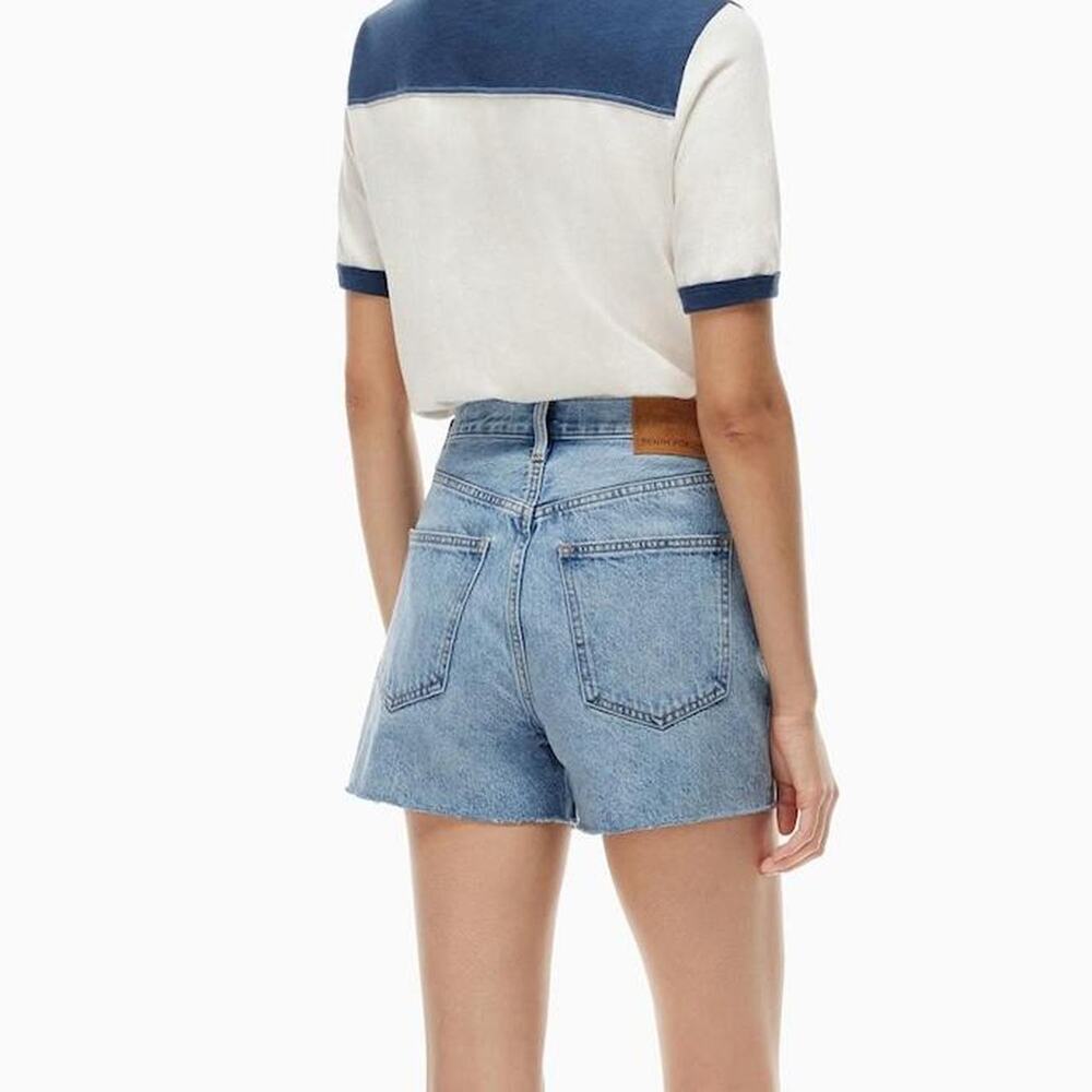 Aritzia denim forum high rise denim shorts